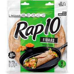 MASSA RAP 10 TORTILHA 297G FIBRAS
